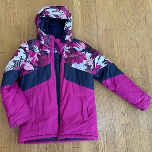 Columbia Kids' Vibrant Pink and Navy Ski/ Winter Jacket size XL